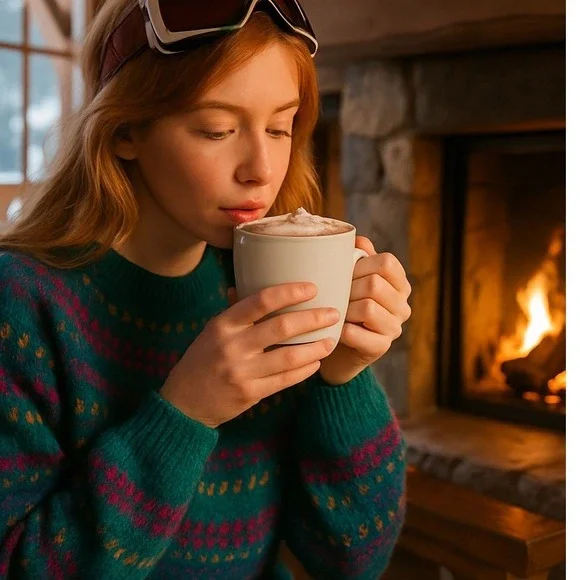 Vintage 80s Michelle Stuart Mohair Wool Fair Isle Sweater‎ Teal Woman Sz M - Picture 7 of 16